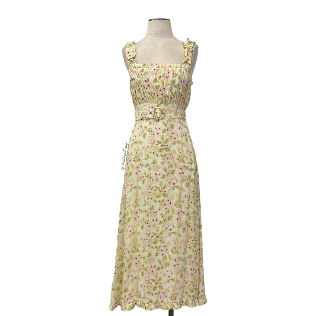 Faithfull The Brand Saint Tropez Midi Dress In Adele Floral Print